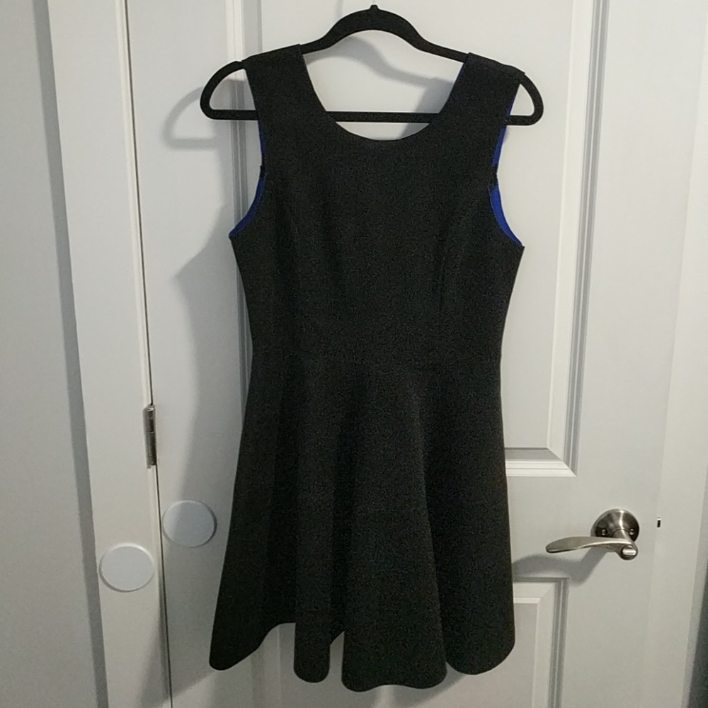 Faux-Suede Skater Dress